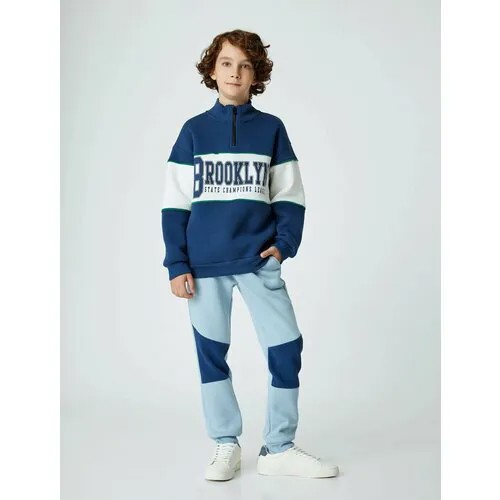 Брюки спортивные KOTON, размер 5-6 лет, синий