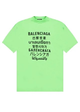 Салатовая футболка Languages