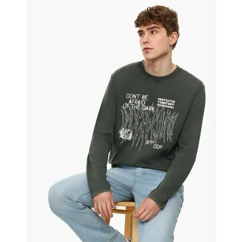 Лонгслив Gloria Jeans, размер XS (40-42), зеленый