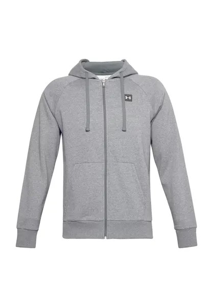 Толстовка Under Armour UA RIVAL FLEECE HOODIE FZ, серый