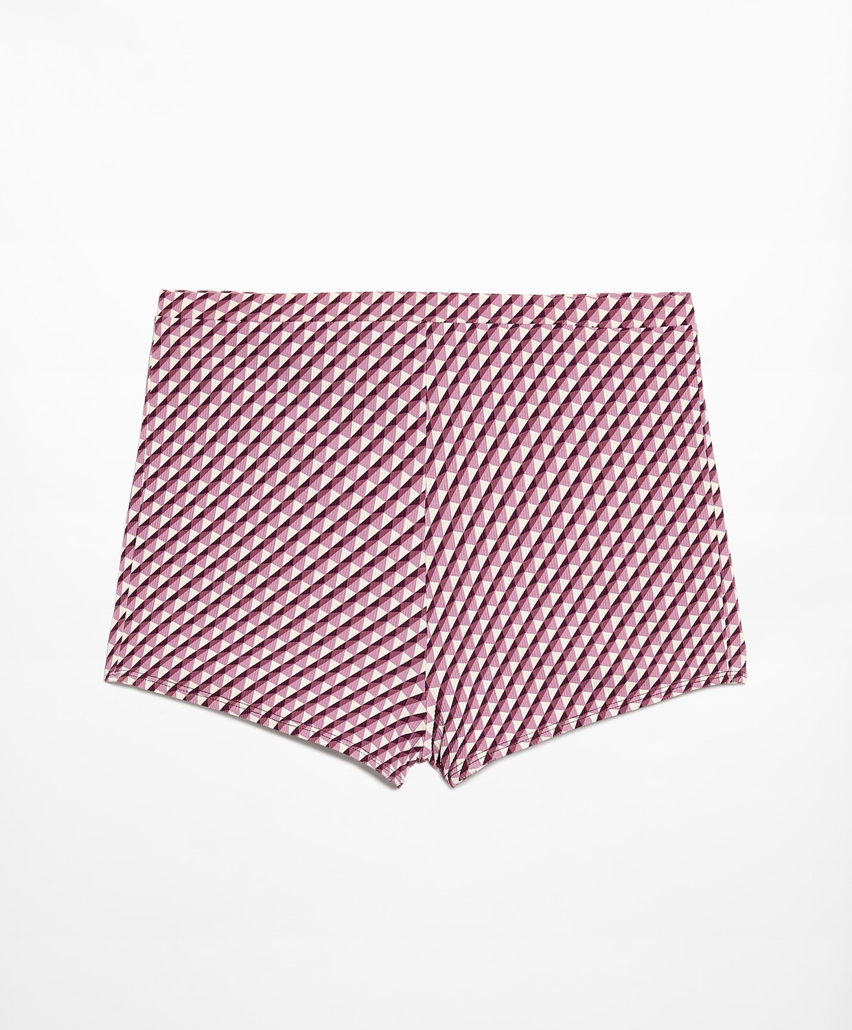 Шорты для плавания Oysho Geometric Pattern Hot Pants, темно-фиолетовый