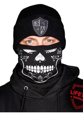 Шарф-труба SA Fleece Spades (с черепом)