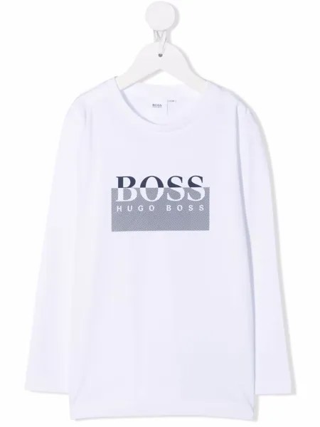 BOSS Kidswear толстовка с длинными рукавами и логотипом
