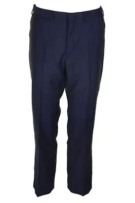 Ryan Seacrest Distinction Мужские синие однотонные классические брюки Modern Fit 30X32