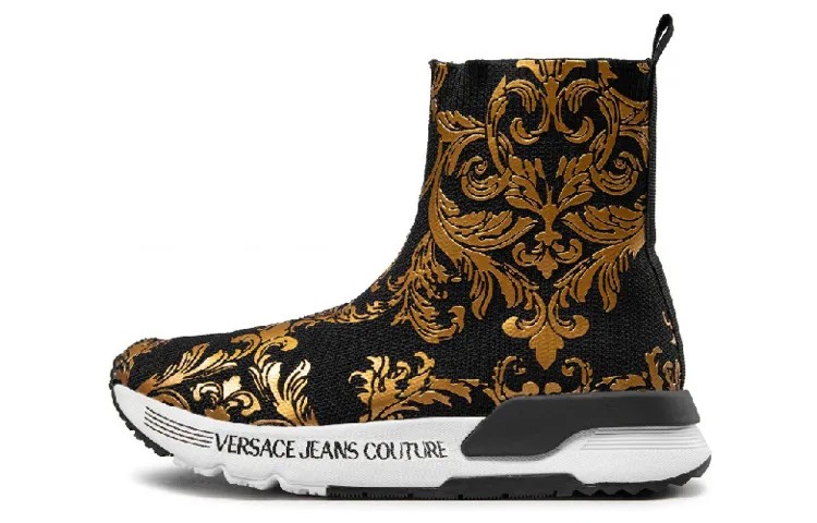 Женская обувь Lifestyle High-top Gold/Black Versace Jeans