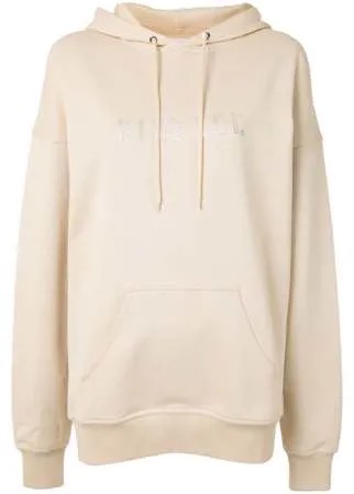Dion Lee худи с логотипом и стразами