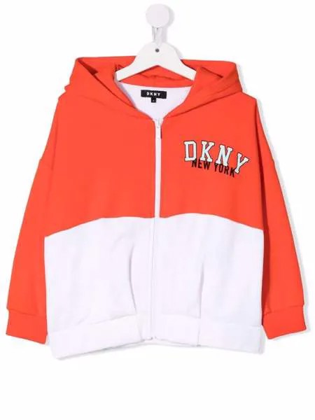 Dkny Kids худи на молнии с логотипом