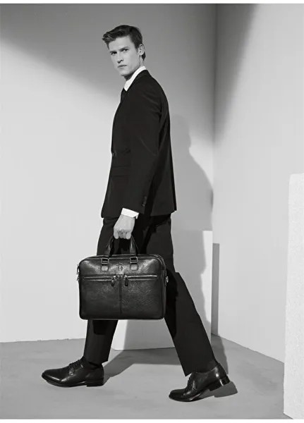 Черный мужской костюм комфортного кроя с моно воротником BBSP23MSU010 Brooks Brothers, черный