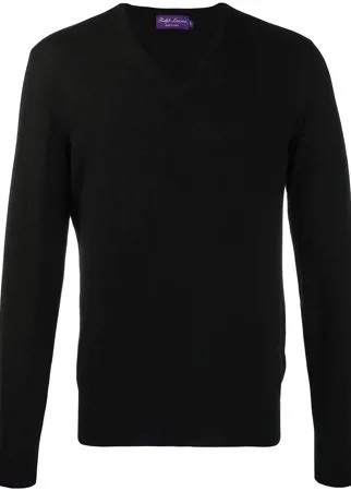 Ralph Lauren Purple Label кашемировый пуловер с V-образным вырезом