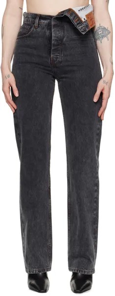 Черные джинсы с асимметричной талией Y/Project