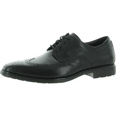 Черные оксфорды Rockport Mens DS Business 2 Wing 14 Medium (D) BHFO 8070
