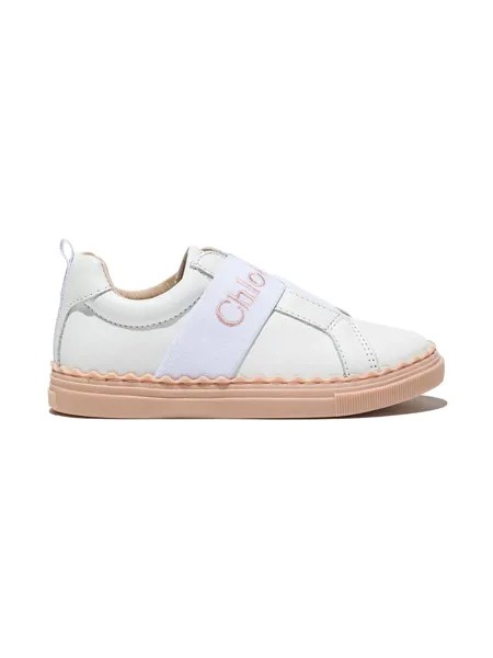 Chloé Kids кроссовки с логотипом