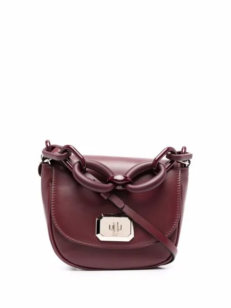 RED(V) twist-lock crossbody bag