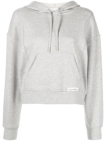 3.1 Phillip Lim DONT SWEAT IT CROPPED HOODIE