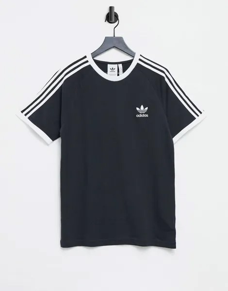 Футболка Adidas Originals Adicolor Three Stripe, черный/белый