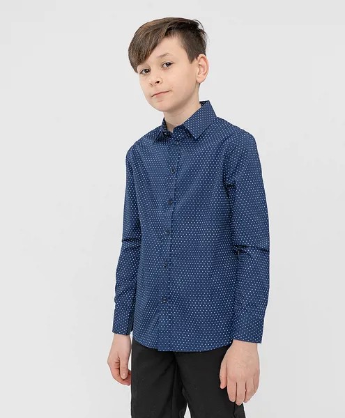 Сорочка синяя Button Blue