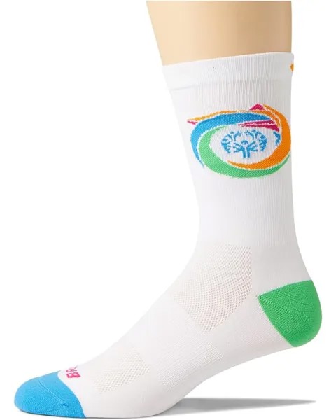 Носки Brooks Temp Knit In Crew SO USA GAMES 22, цвет White/2022 Special Olympics