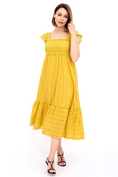 Сарафан женский LikaDress 18-1732 желтый 48-50 RU