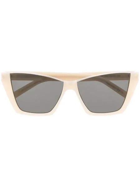 Saint Laurent Eyewear солнцезащитные очки Kate в прямоугольной оправе