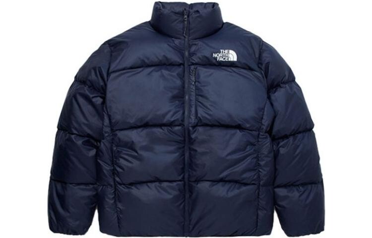 Пуховик мужской темно-синий The North Face, синий