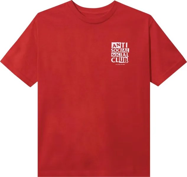 Футболка Anti Social Social Club Muted T-Shirt 'Red', красный