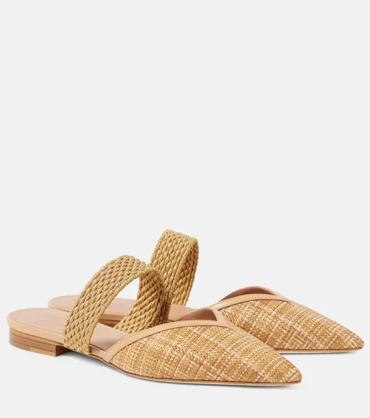 Плетеные мюли Manu Malone Souliers, коричневый