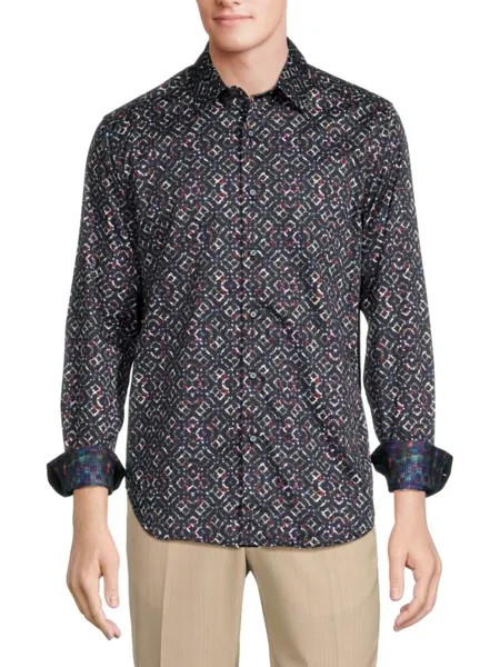 Рубашка с принтом Barona Classic Fit Robert Graham, цвет Multi