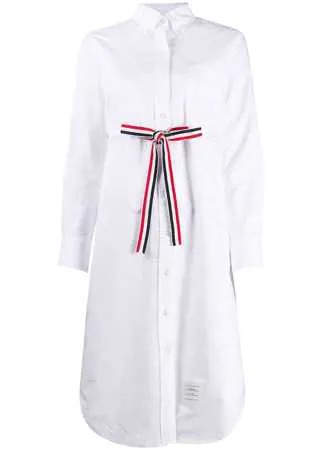 Thom Browne платье-рубашка с поясом