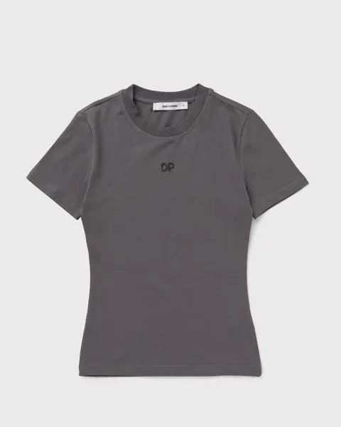 Топ Daily Paper Unit Emb Fitted Tee, цвет rabbit grey