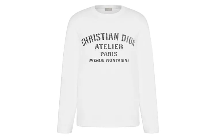 Ежеквартальные новинки Футболка мужская белая Dior, белый