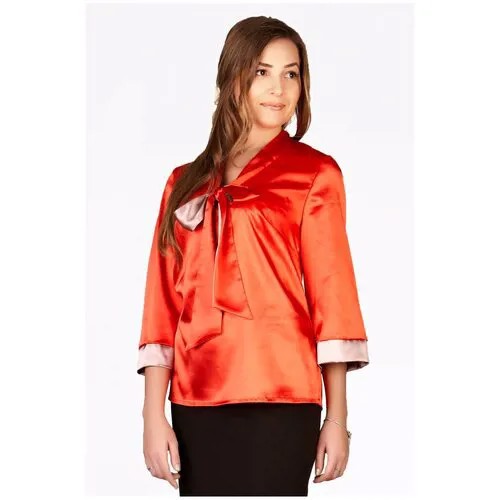Блуза  Setty'S Collection, повседневный стиль, размер 46, красный