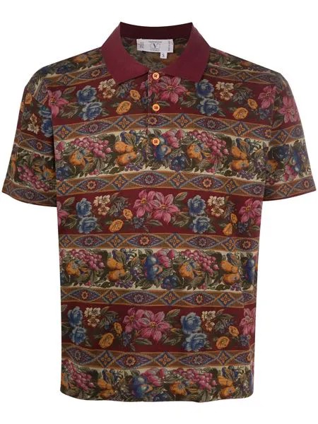 Valentino Pre-Owned рубашка поло 1990-х годов с принтом