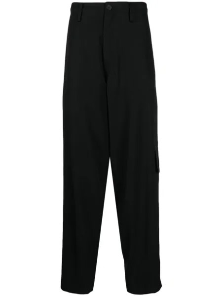 Yohji Yamamoto зауженные шерстяные брюки, черный