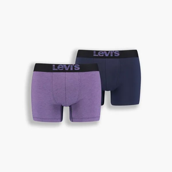 Боксеры мужские Levi's Optical Illusion Boxer Brief Organic Co синие M
