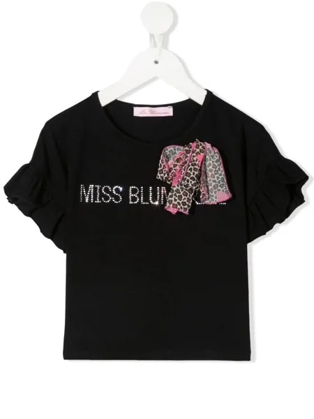 Miss Blumarine футболка с аппликацией
