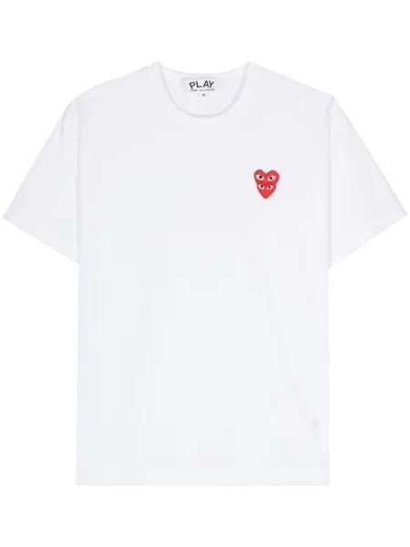 Comme Des Garçons Play футболка с логотипом, белый