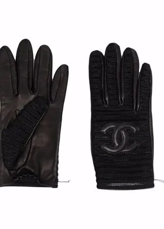Chanel Pre-Owned перчатки 2010-х годов с логотипом CC