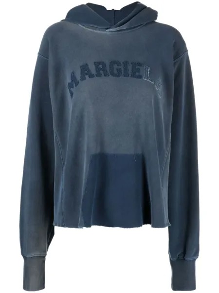 Maison Margiela худи Memory Of из органического хлопка, синий