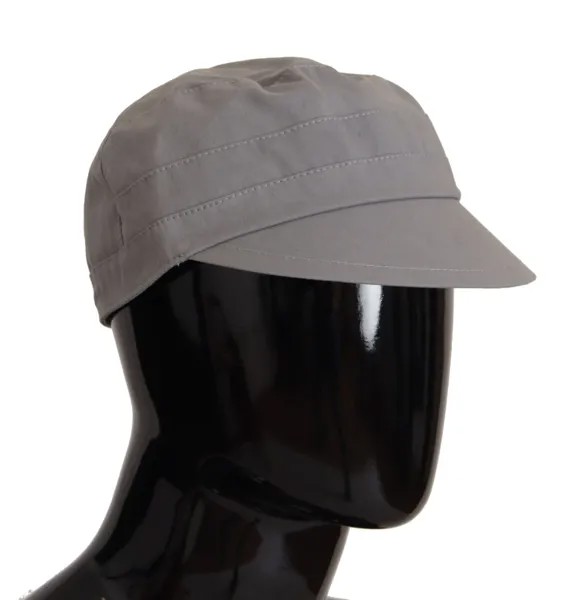 DOLCE - GABBANA Шляпа Хлопок Светло-серый Newsboy Мужская Capello s.60 /XL Рекомендуемая розничная цена 250 долларов США
