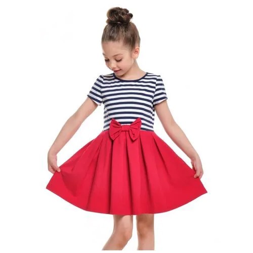 Платье Mini Maxi, размер 98, белый, красный