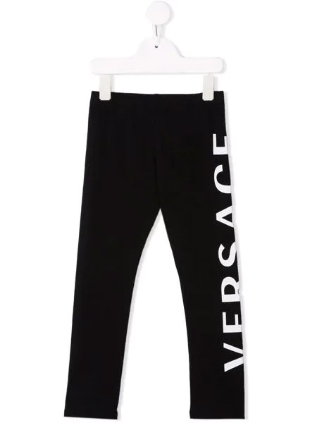 Versace Kids легинсы с логотипом