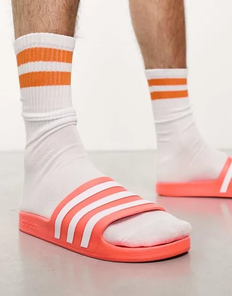 Adidas Sportswear Оранжевые шлепанцы Adilette Aqua