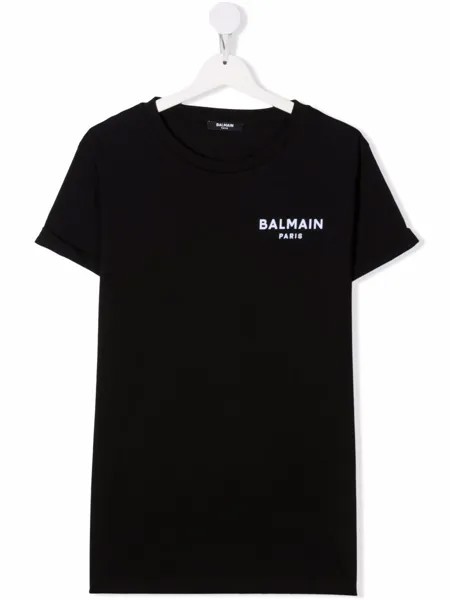 Balmain Kids футболка с логотипом