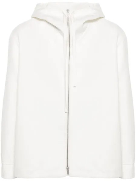 Jil Sander куртка с капюшоном, белый