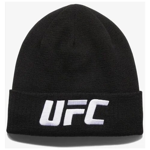 Шапка Reebok UFC Logo, размер One size, белый, черный