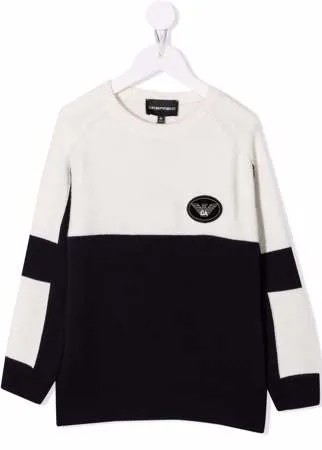 Emporio Armani Kids толстовка с нашивкой-логотипом
