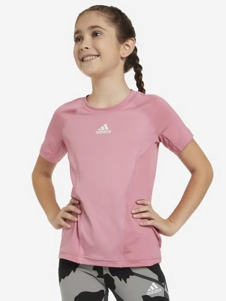 Футболка для девочек adidas Xfg, Розовый