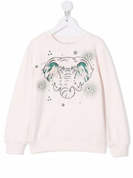 Kenzo Kids толстовка с вышивкой Elephant