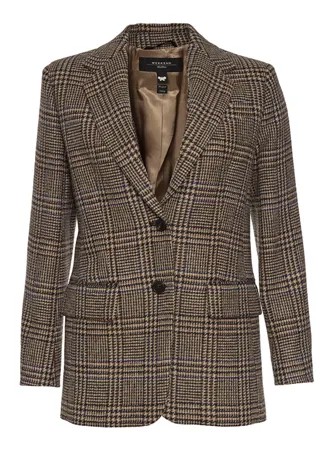 Жакет MaxMara_Weekend ONDINA 42 коричневый+принт
