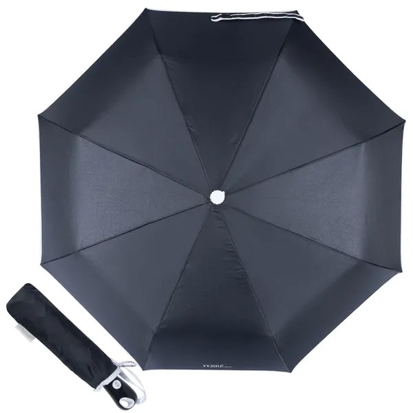 Зонт складной женский автоматический Ferre 30017-OC черный